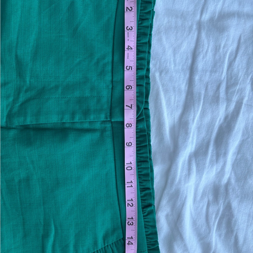 J. Crew High Waist Green Shorts Tailored Cotton Blend - Picture 3 of 5